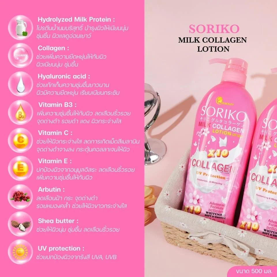 Soriko Collagen Lotion 500ml | La Belleza AU Skin & Wellness