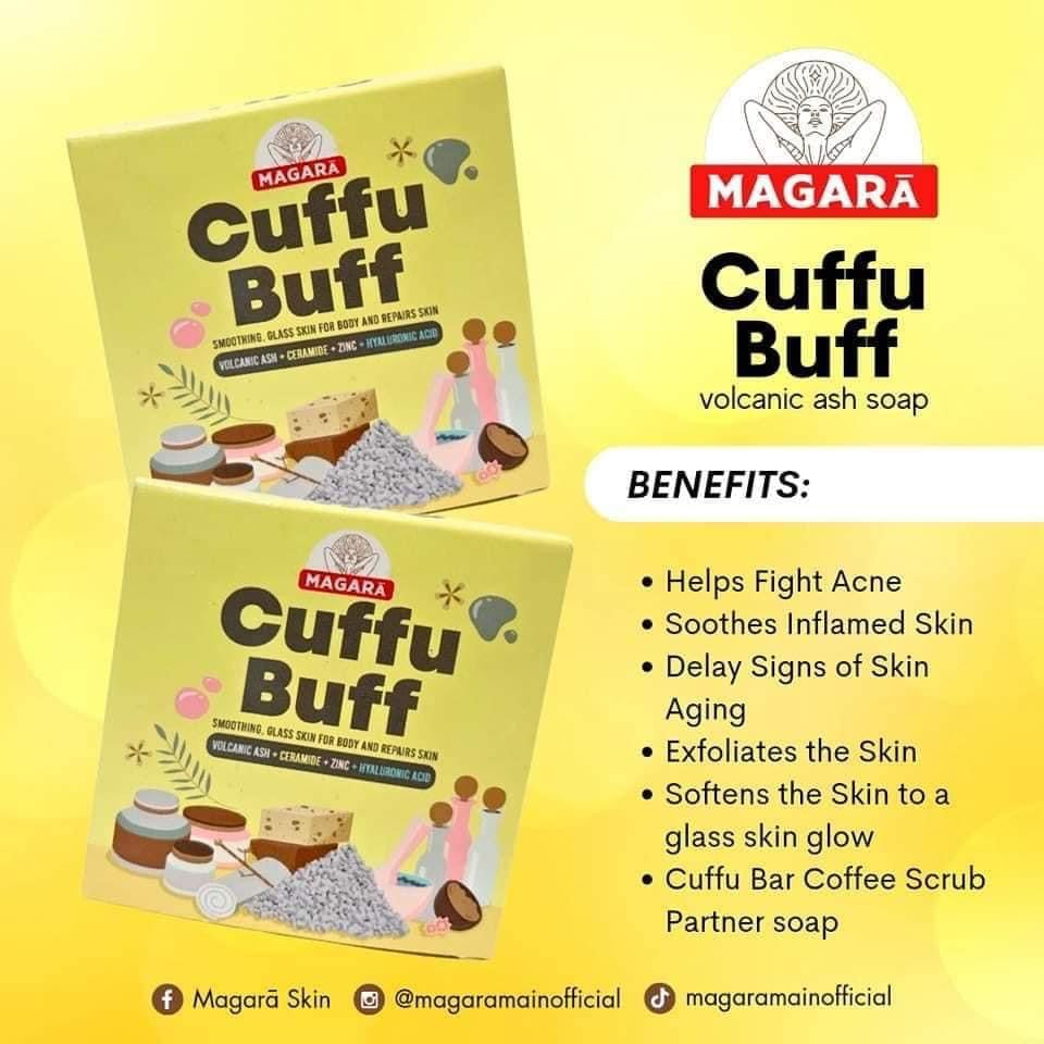 Cuffu Buff Volcanic Ash Soap by Magara 70g La Belleza AU Skin & Wellness