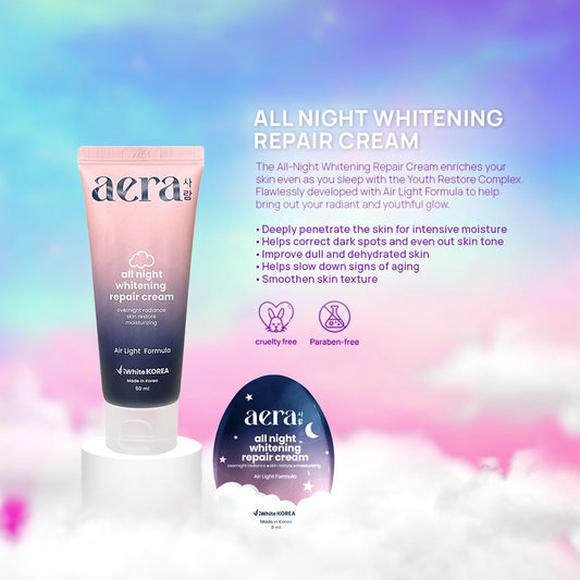 Aera All Night Whitening Repair Cream 50ml