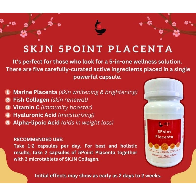 SKJN 5Point Placenta 60s La Belleza AU Skin & Wellness