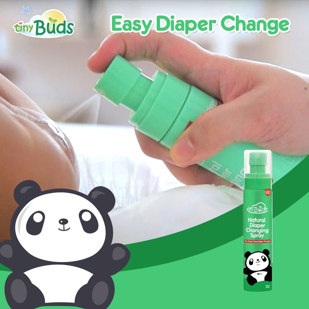 Tiny Buds Quick & Easy Natural Diaper Changing Spray 120ml