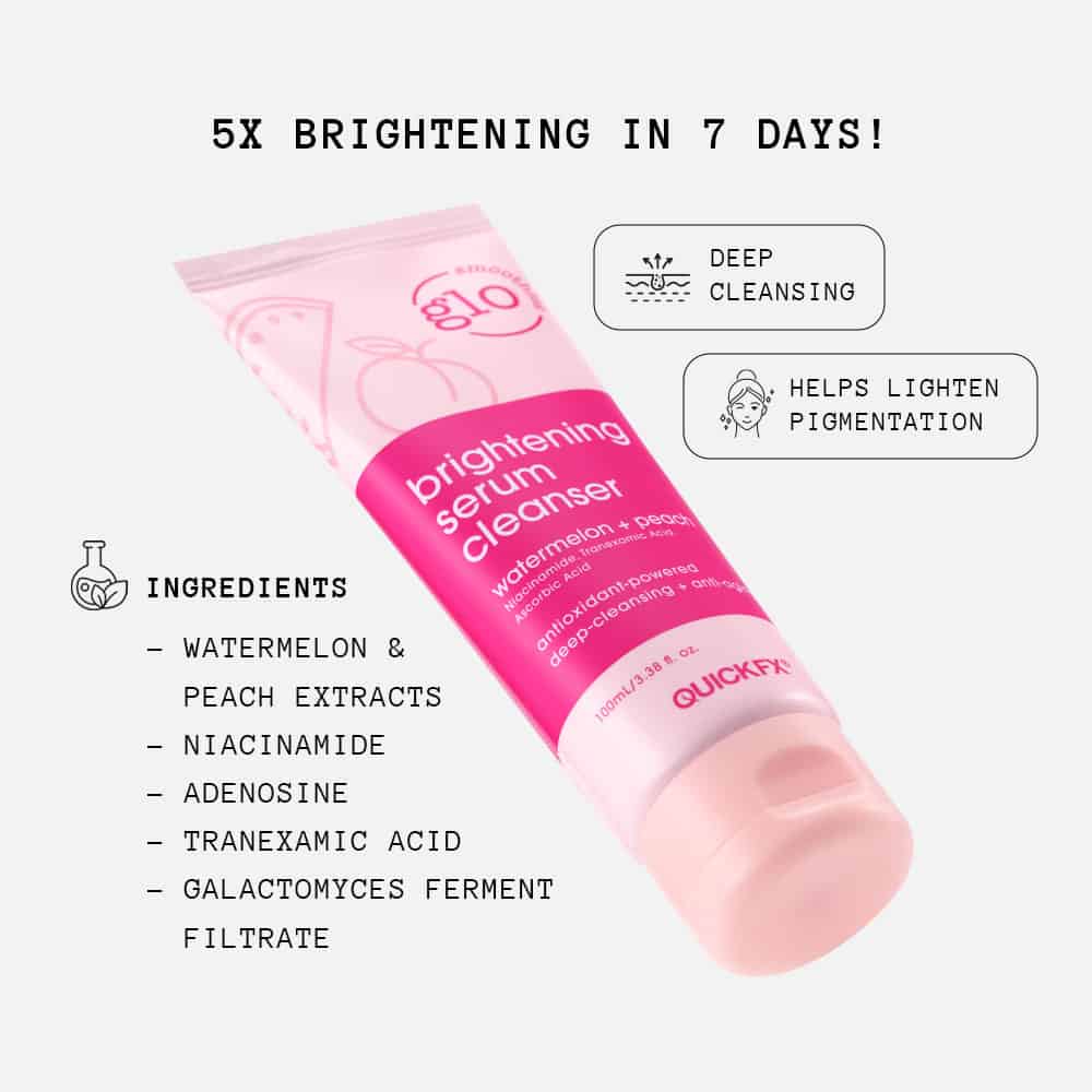 Glo Smoothies Watermelon & Peach Brightening Serum Cleanser 100ml