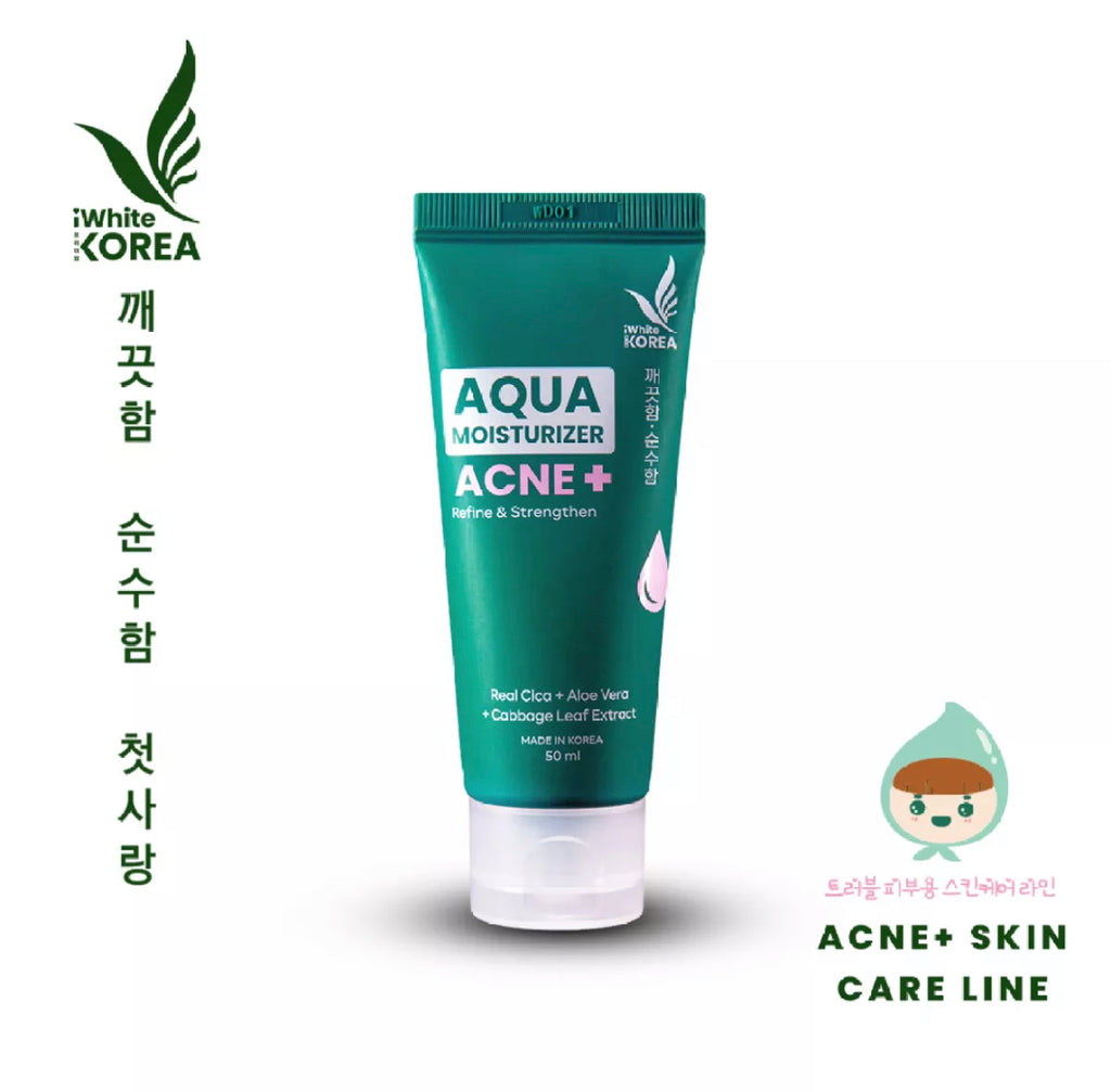 Iwhite Korea Aqua Acne+ Moisturizer 50ml - La Belleza AU Skin & Wellness