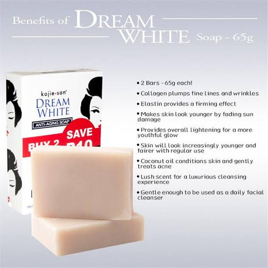 KojieSan Dream White Anti-Aging Soap 2 Bars 65g - La Belleza AU Skin & Wellness