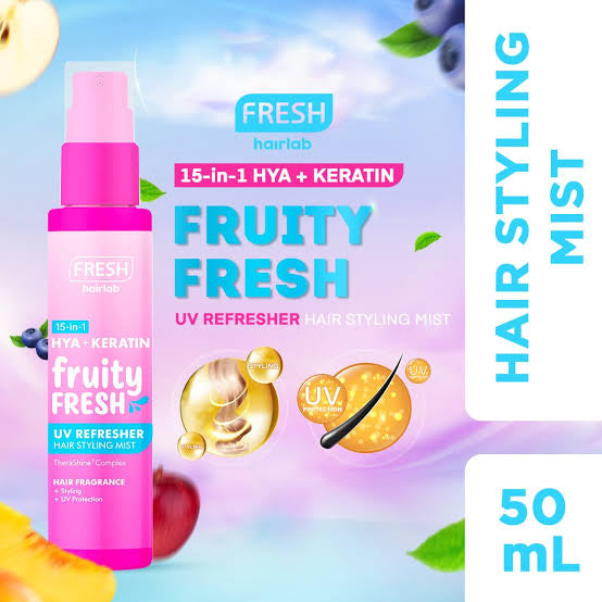 5 in 1 Hya+Keratin Fruity Fresh UV Refresher Hair Styling Mist 50ml