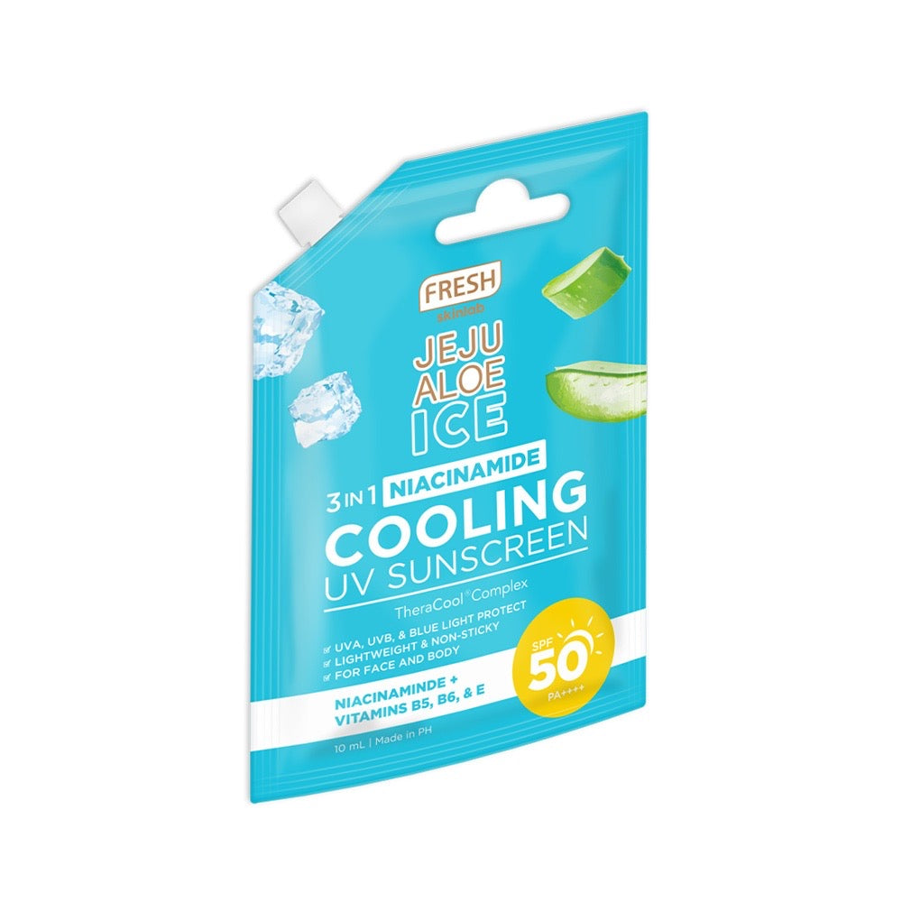 Fresh Skinlab Jeju Aloe Ice 3in1 Niacinamide Cooling UV Sunscreen 10mL