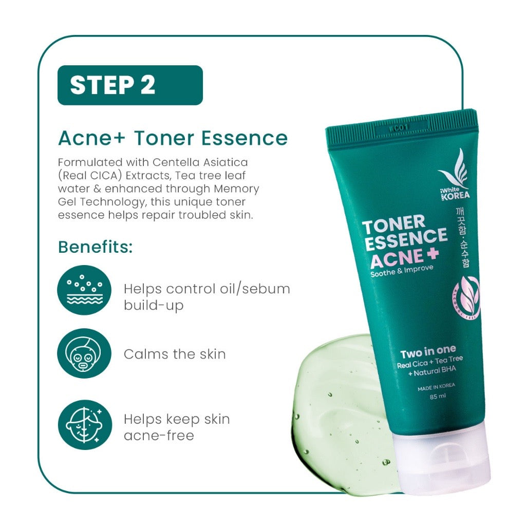 iWhite Korea Acne+ Skincare Line Bundle