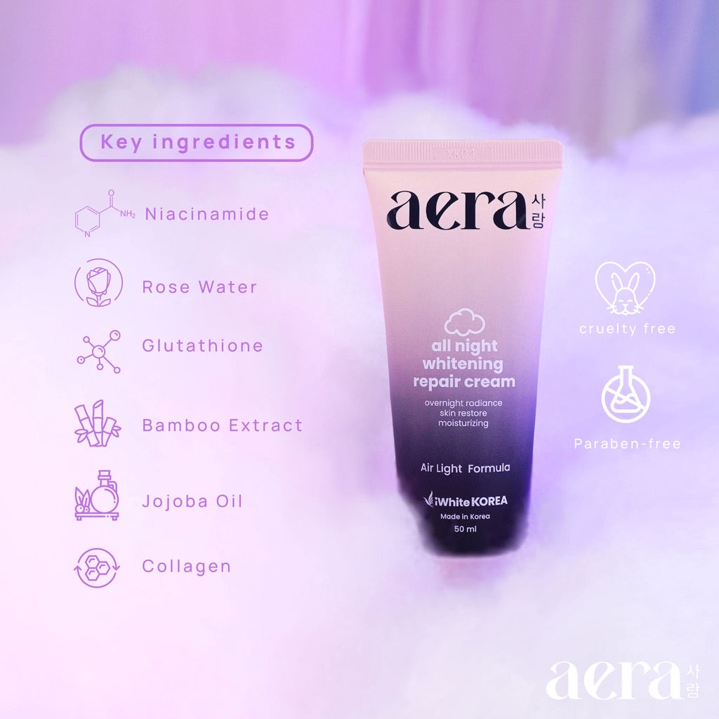 Aera All Night Whitening Repair Cream 50ml