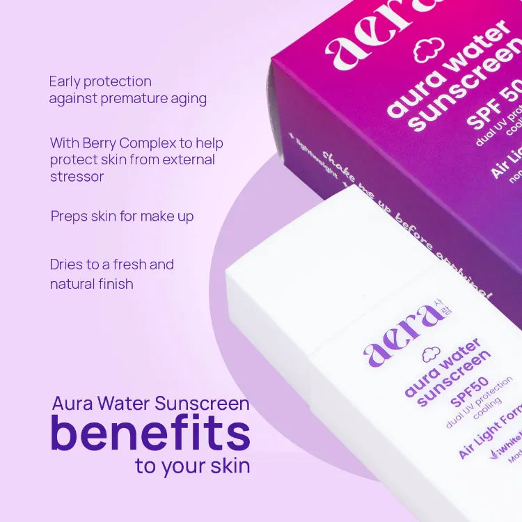 Aera x Bela Aura Water Sunscreen SPF50 50ml by IWhite Korea