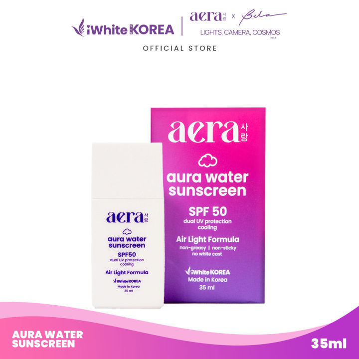 Aera x Bela Aura Water Sunscreen SPF50 50ml by IWhite Korea