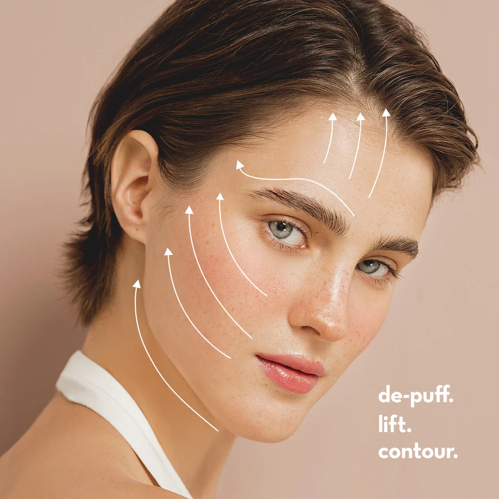 Facial Sculpting Gua Sha & Eye Roller (De-puff + Lift + Contour)