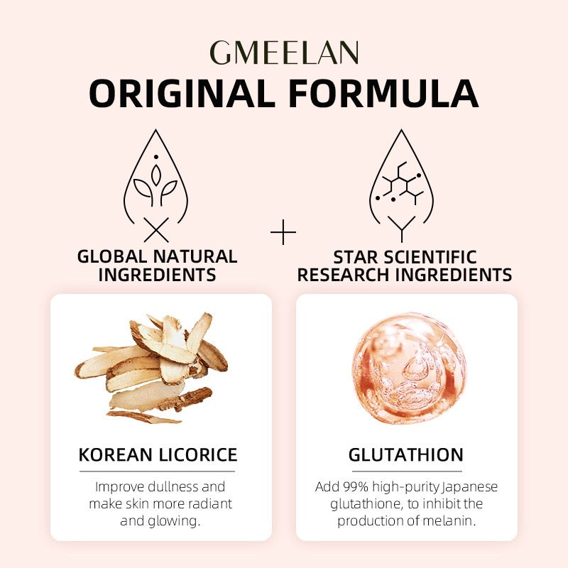 Gluta Facial Whitening Lazy Moisturizing Cream Brighten Skin Tone 30g