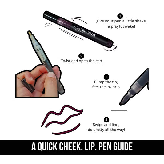 CHEEK. LIP. PEN
