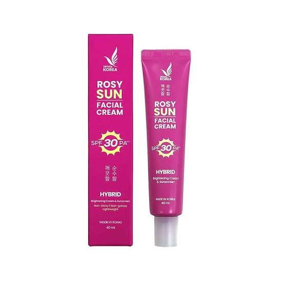Rosy Sun Facial Cream Tube with SPF30 40ml