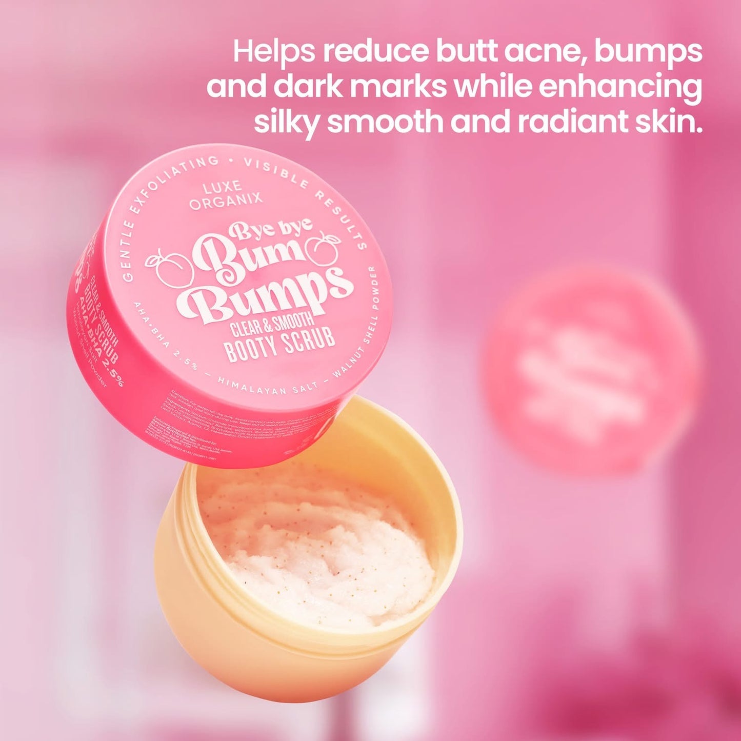 Luxe Organix Bum Bumps Booty Cream | Booty Scrub 285g