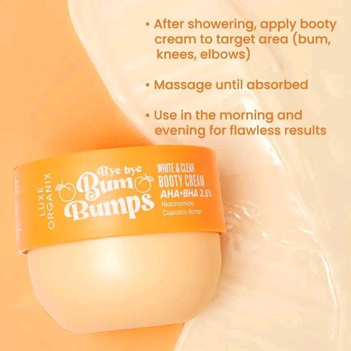 Luxe Organix Bum Bumps Booty Cream | Booty Scrub 285g