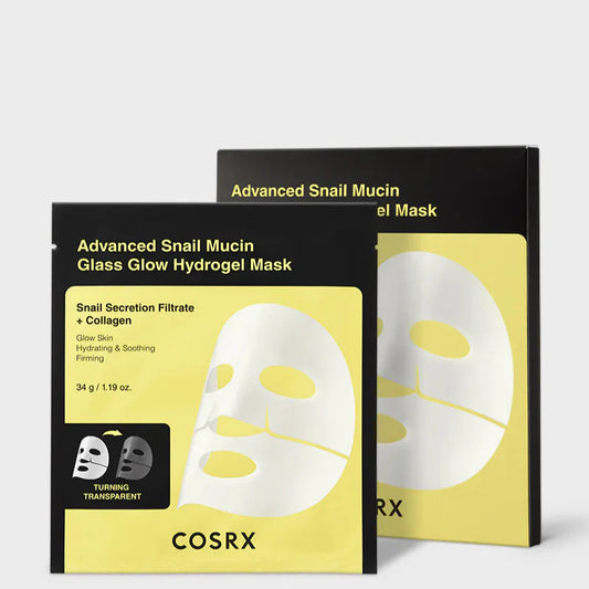 Advanced Snail Mucin Glass Glow Hydrogel Mask 3pcs