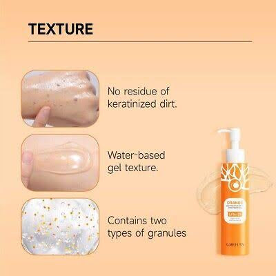 Orange Enzymes Exfoliating Brightening Gel Deep Clean Blackhead Removal 160g