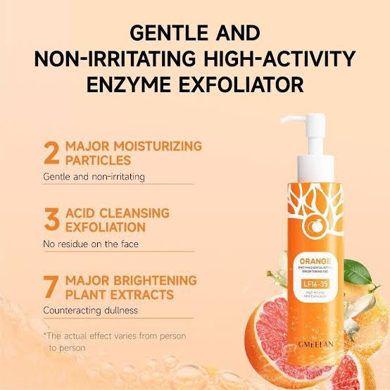 Orange Enzymes Exfoliating Brightening Gel Deep Clean Blackhead Removal 160g
