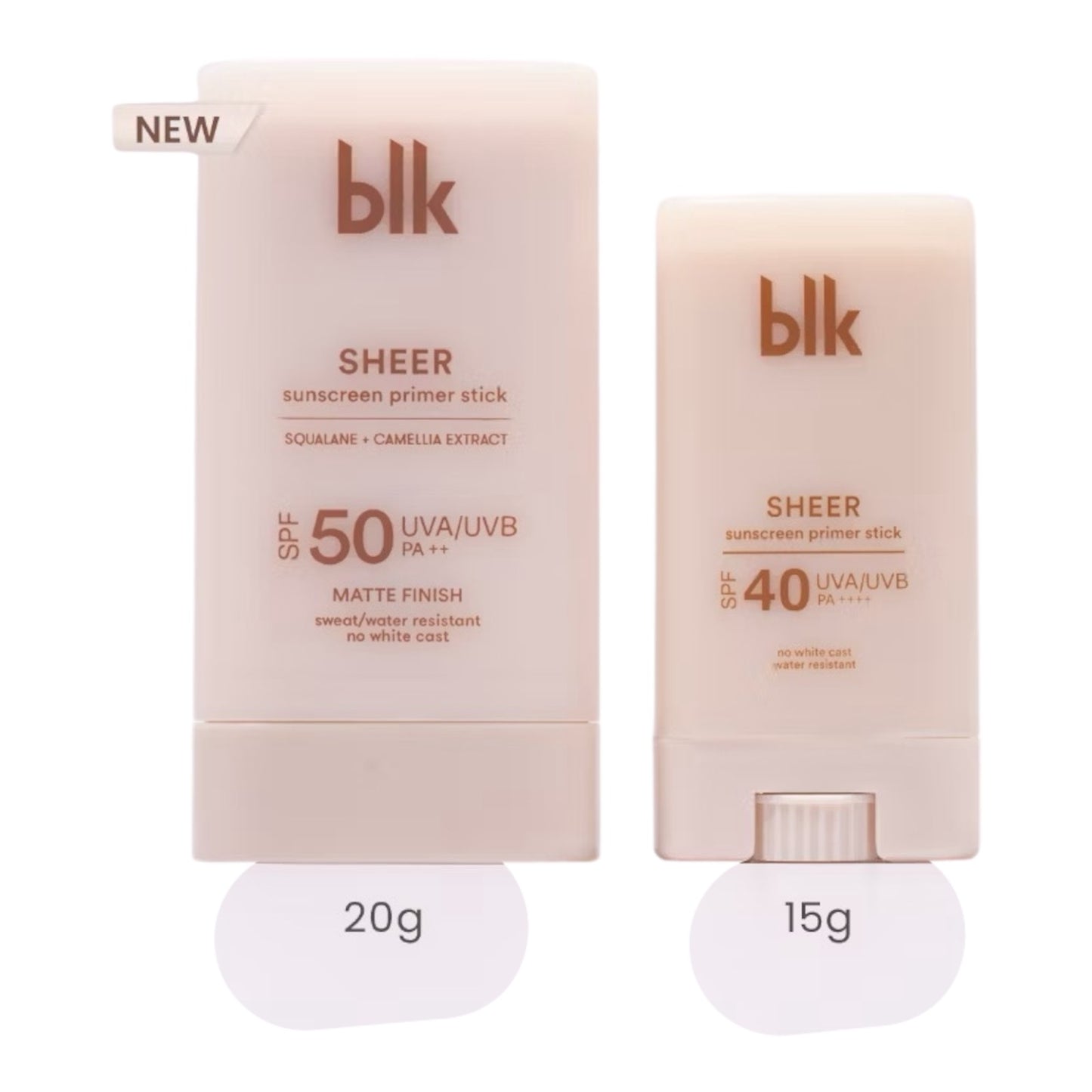 BLK Cosmetics Universal Sheer Sunscreen Primer Stick SPF 40 UVA/UVB PA++++ (15g/20g)