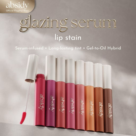 Glazing Serum Lip Stains Makeup Lip Oil/Lip Tint Long Lasting Waterproof with Cooling Effect