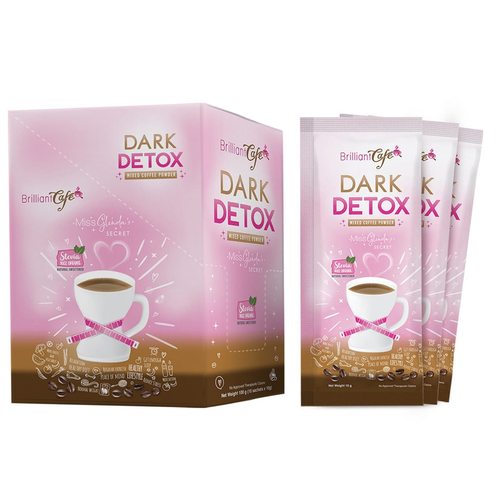 Brilliant Skin Cafe Dark Detox Mixed Powder 1 sachet (EXP 12/2023)