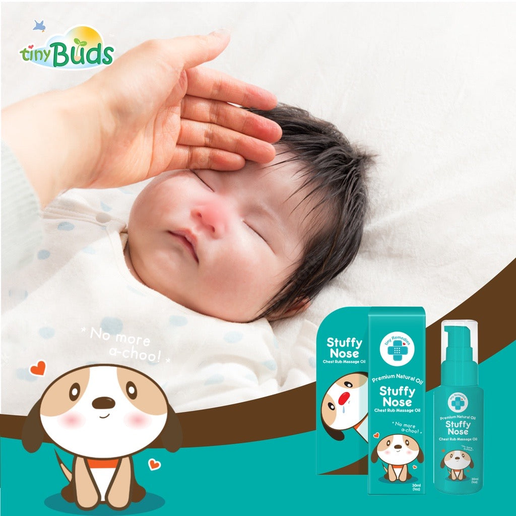 Remedies Stuffy Nose Natural Baby Chest Rub Massage Oil 50ml