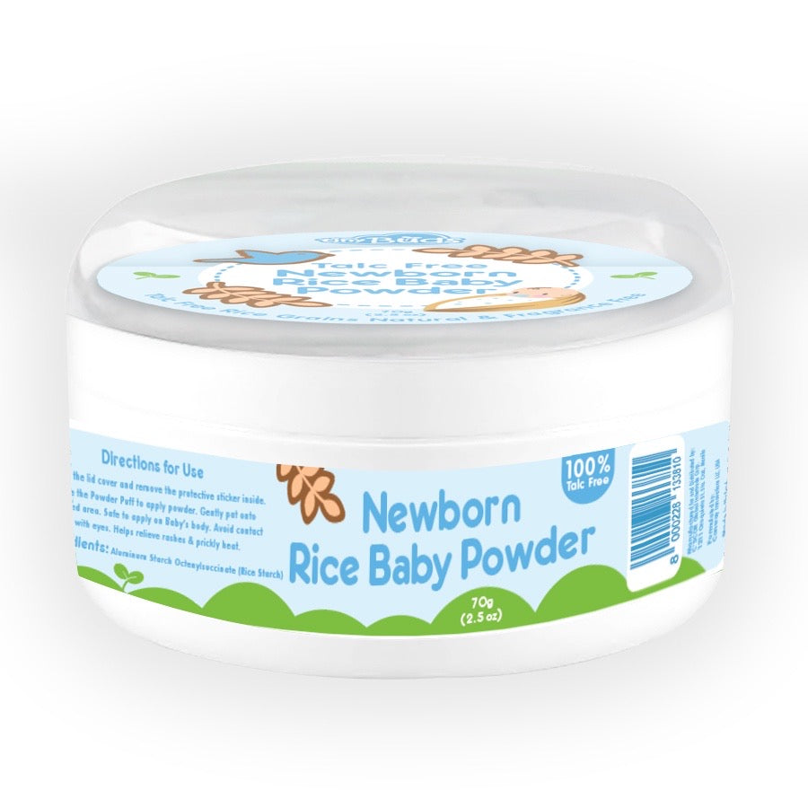 Newborn Rice Baby Powder with Puff 70g