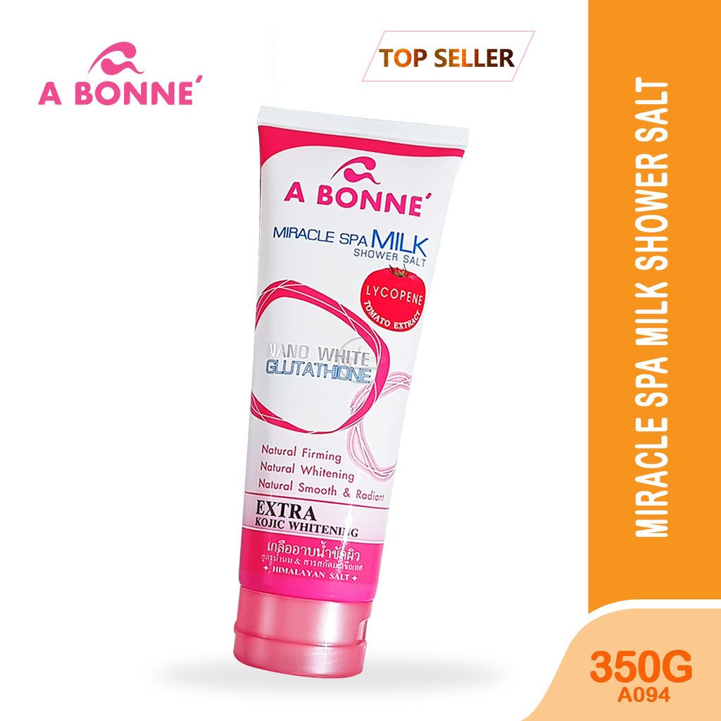 Miracle Spa Milk Shower Salt  Scrub with Nano White Glutathione & Lycopene - La Belleza AU Skin & Wellness