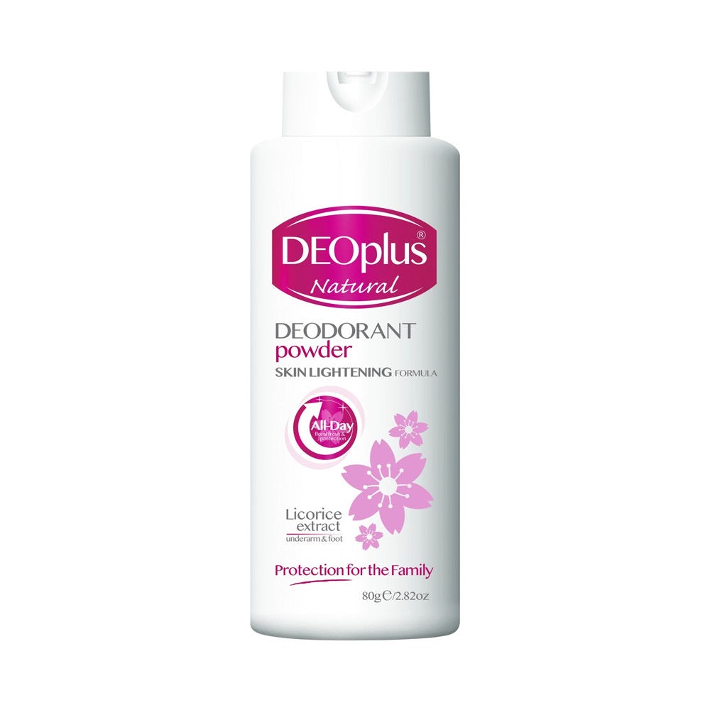 DEOplus Pink Deodorant Powder with Licorice Extract 80g