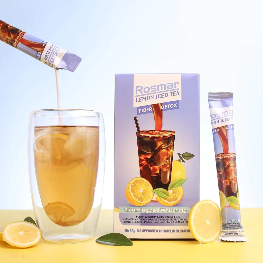 Rosmar Detox Drink (Lemon Iced Tea, Coffee, Lychee, Choco) 10s