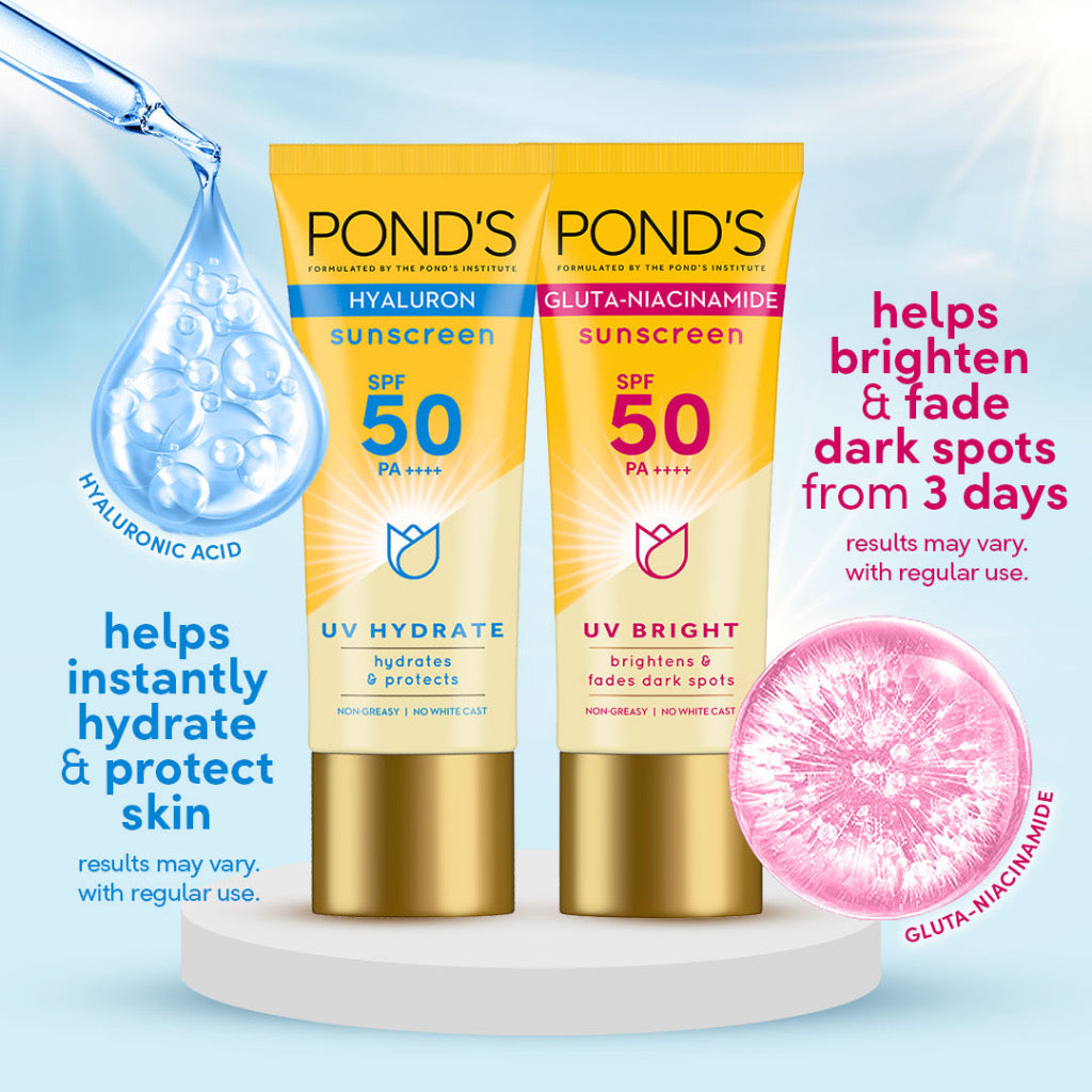 UV Sunscreen UV Bright with Gluta-Niacinamide for a Spot-less Glow 50ml