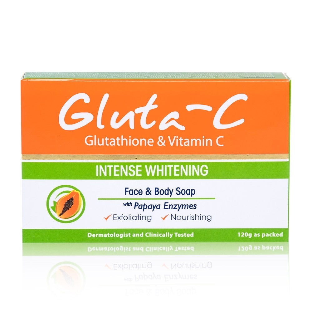 Gluta-C Intense Whitening Exfoliating Soap (with Natural Papaya Enzymes) 2x120g - La Belleza AU Skin & Wellness