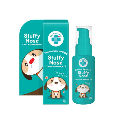 Remedies Stuffy Nose Natural Baby Chest Rub Massage Oil 50ml