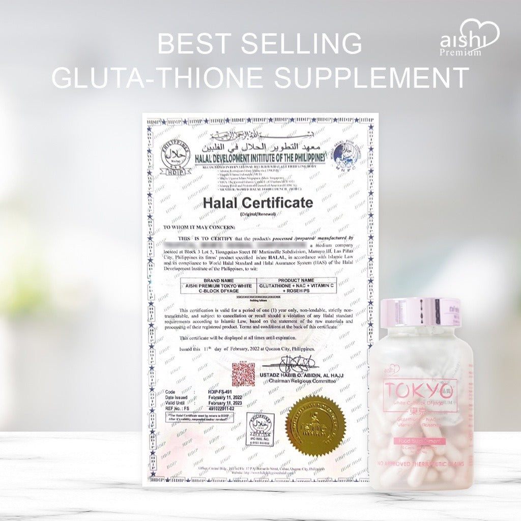 Aishi Tokyo White C-Block Dfyage Glutathione + NAC + Vitamin C + Rosehips 700mg x 60 caps - La Belleza AU Skin & Wellness