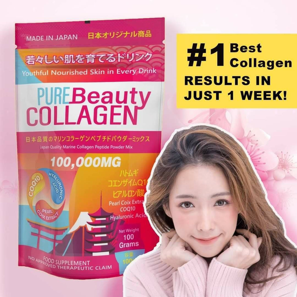Pure Beauty Collagen Powder 100g (w/ hologram/authentication sticker seal) - La Belleza AU Skin & Wellness