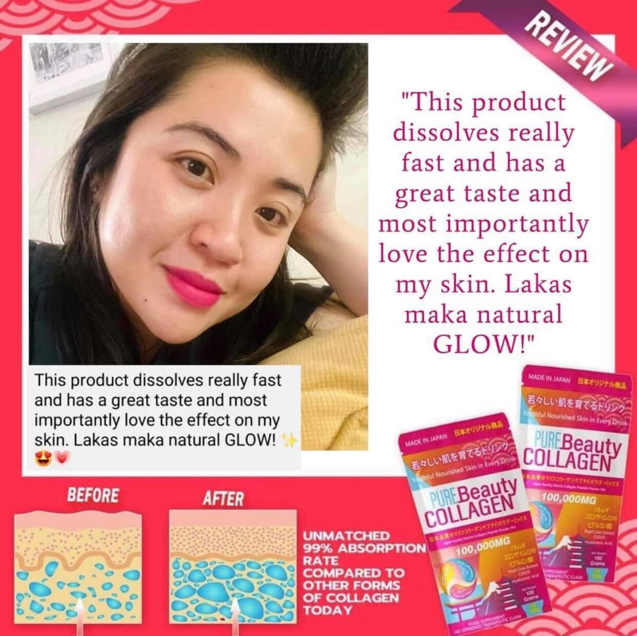 Pure Beauty Collagen Powder 100g (w/ hologram/authentication sticker seal) - La Belleza AU Skin & Wellness