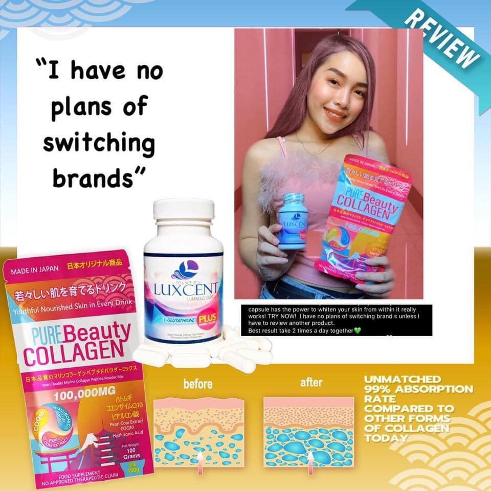 Glutathione Cream Luxcent L-Glutathione & Pure Beauty Collagen Combo - 100,000mg Total, Antioxidant Supplement Glutathione Collagen Combo Glutathione Cream Luxcent L-Glutathione & Pure Beauty Collagen Combo - 100,000mg Total, Antioxidant Supplement Glutathione Collagen Combo