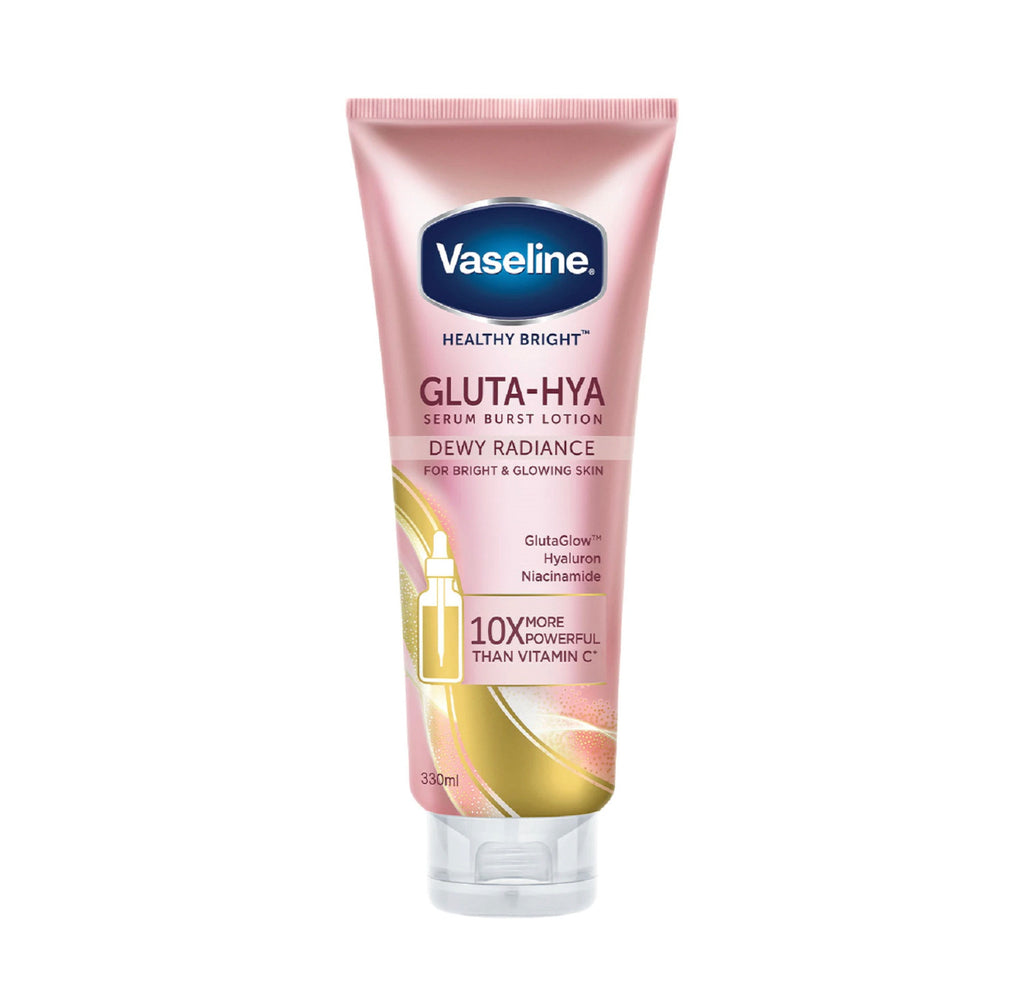 VASELINE Healthy Bright Gluta-Hya Serum Burst Lotion Dewy Radiance 330ml - La Belleza AU Skin & Wellness