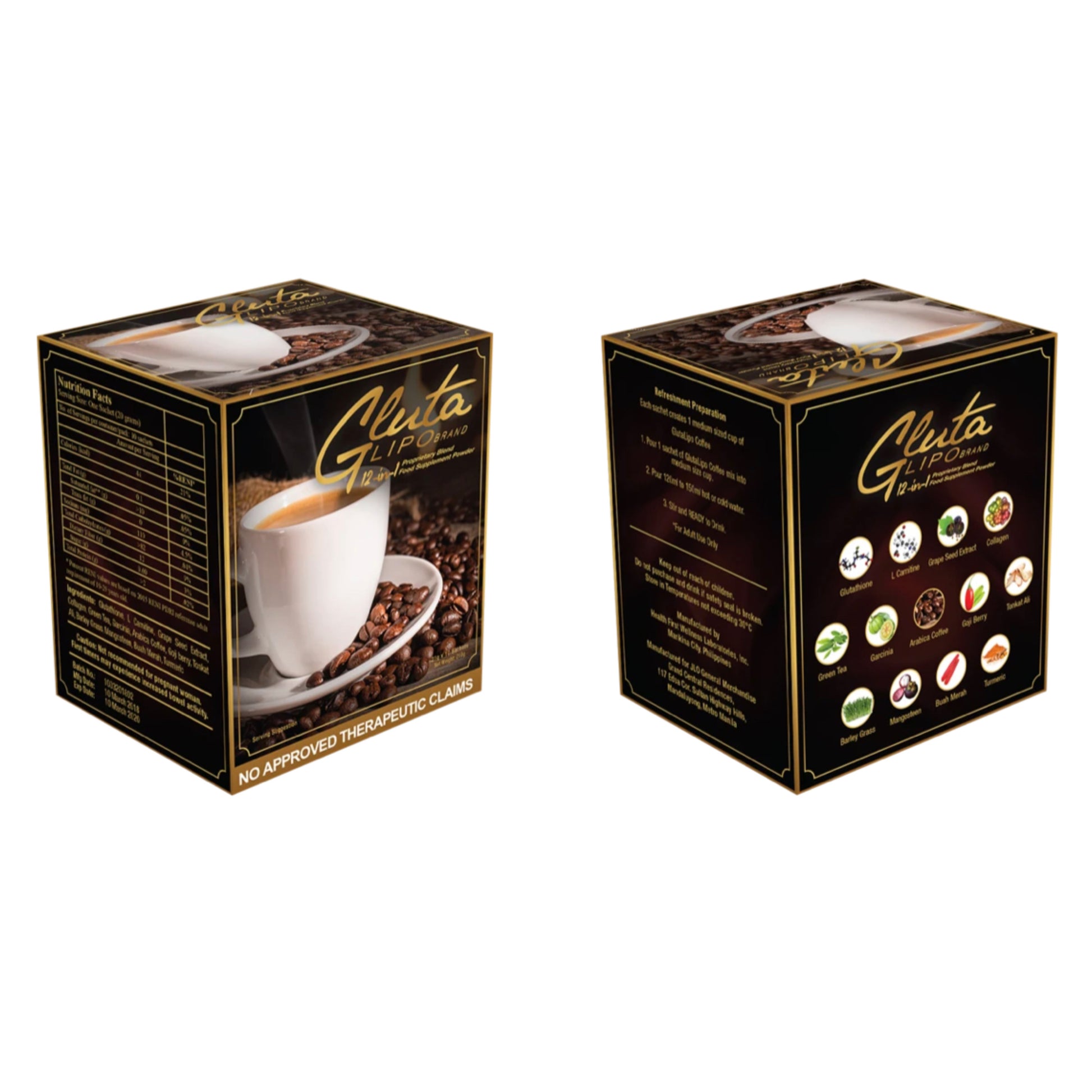 13 in 1 GlutaLipo Coffee - La Belleza AU Skin & Wellness