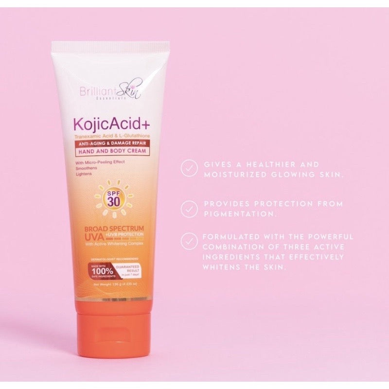 Brilliant Skin Kojic Lotion 120ml | Kojic Acid+Traxenamic Acid L-Glutathione 120g - La Belleza AU Skin & Wellness