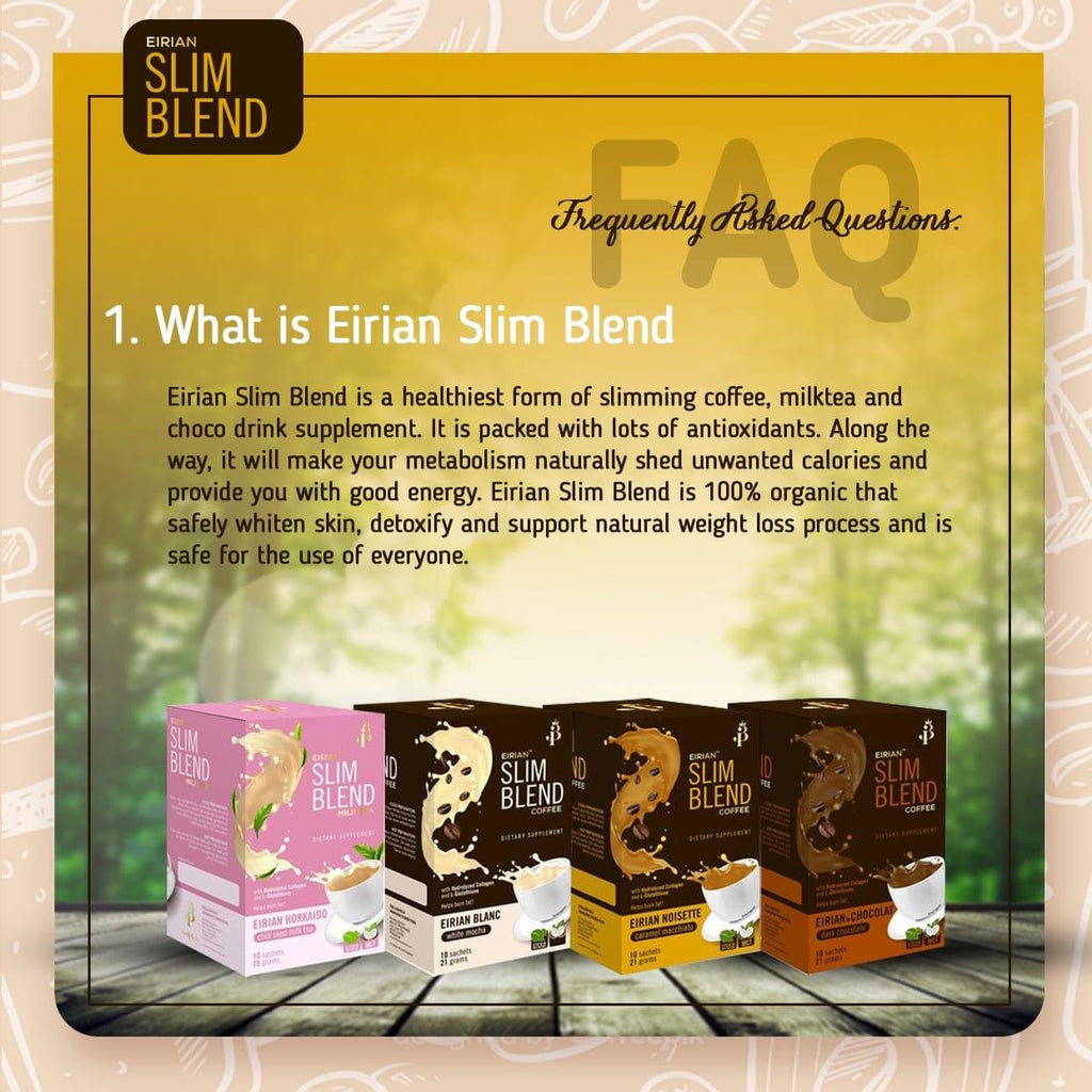Eirian Slim Blend Series 10s (EXP 09/2023) - La Belleza AU Skin & Wellness