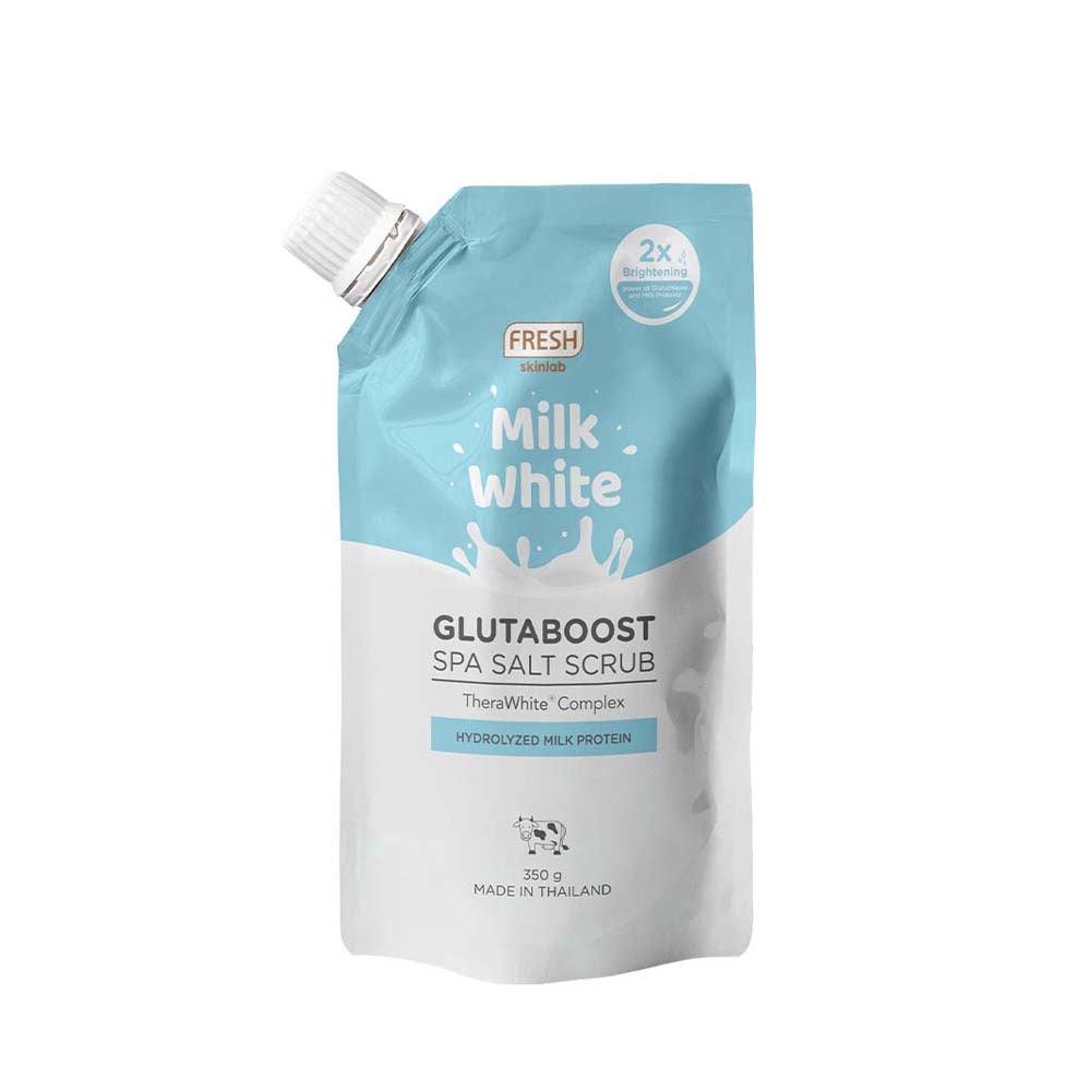 Fresh Skinlab Milk White Glutaboost Spa Salt Scrub 350g - La Belleza AU Skin & Wellness