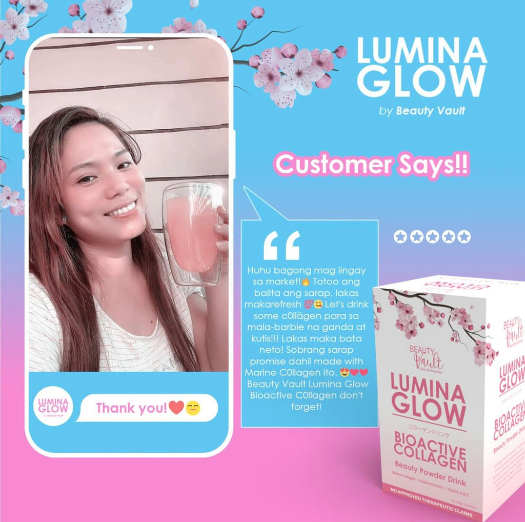 Lumina Glow Bioactive Collagen Beauty Powder Drink 10s - La Belleza AU Skin & Wellness