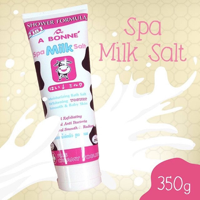 Abonne Spa Milk Salt Scrub Shower Creamy Formula 350G - La Belleza AU Skin & Wellness