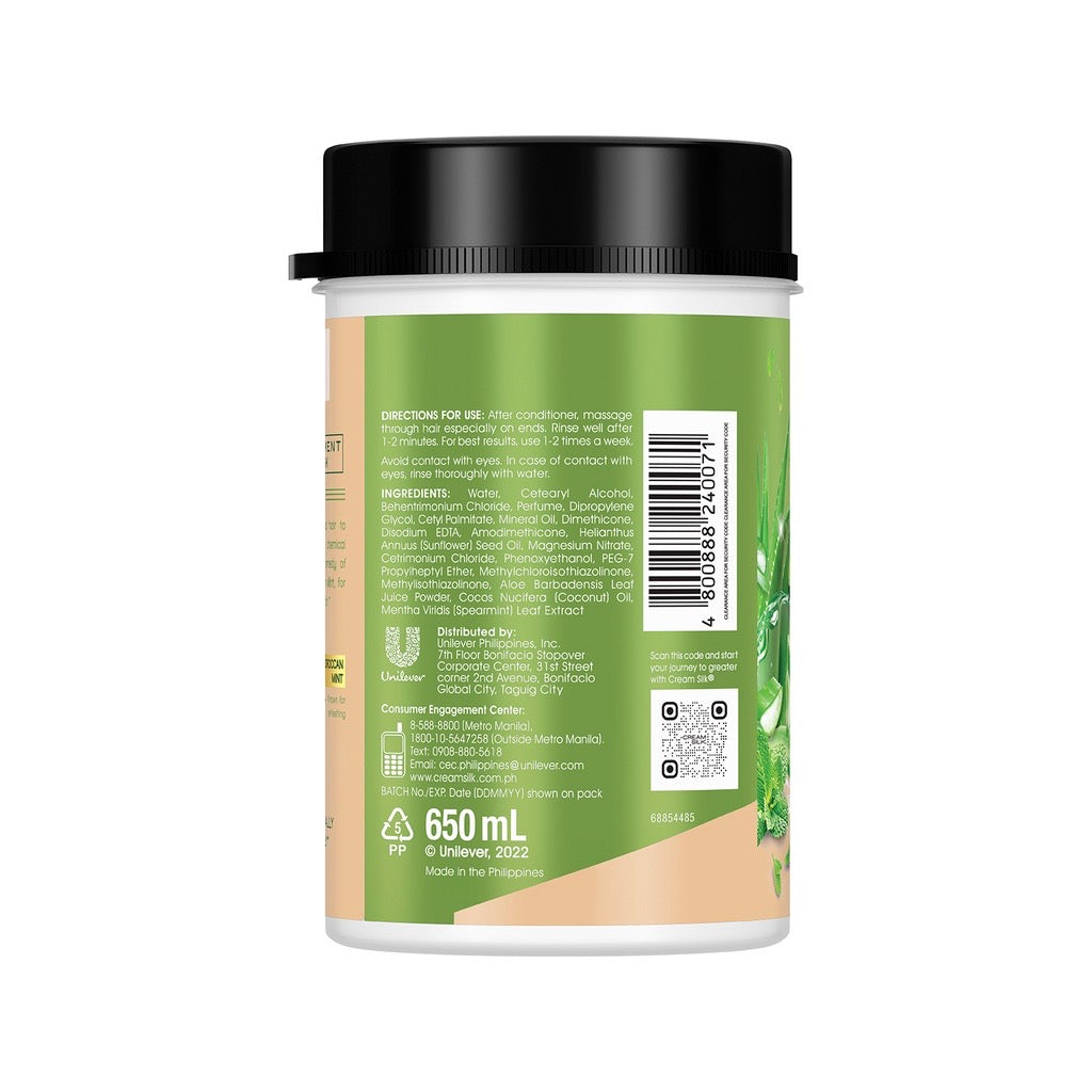 CREAMSILK Treatment Mask Aloe Mint Detox 650ml - La Belleza AU Skin & Wellness