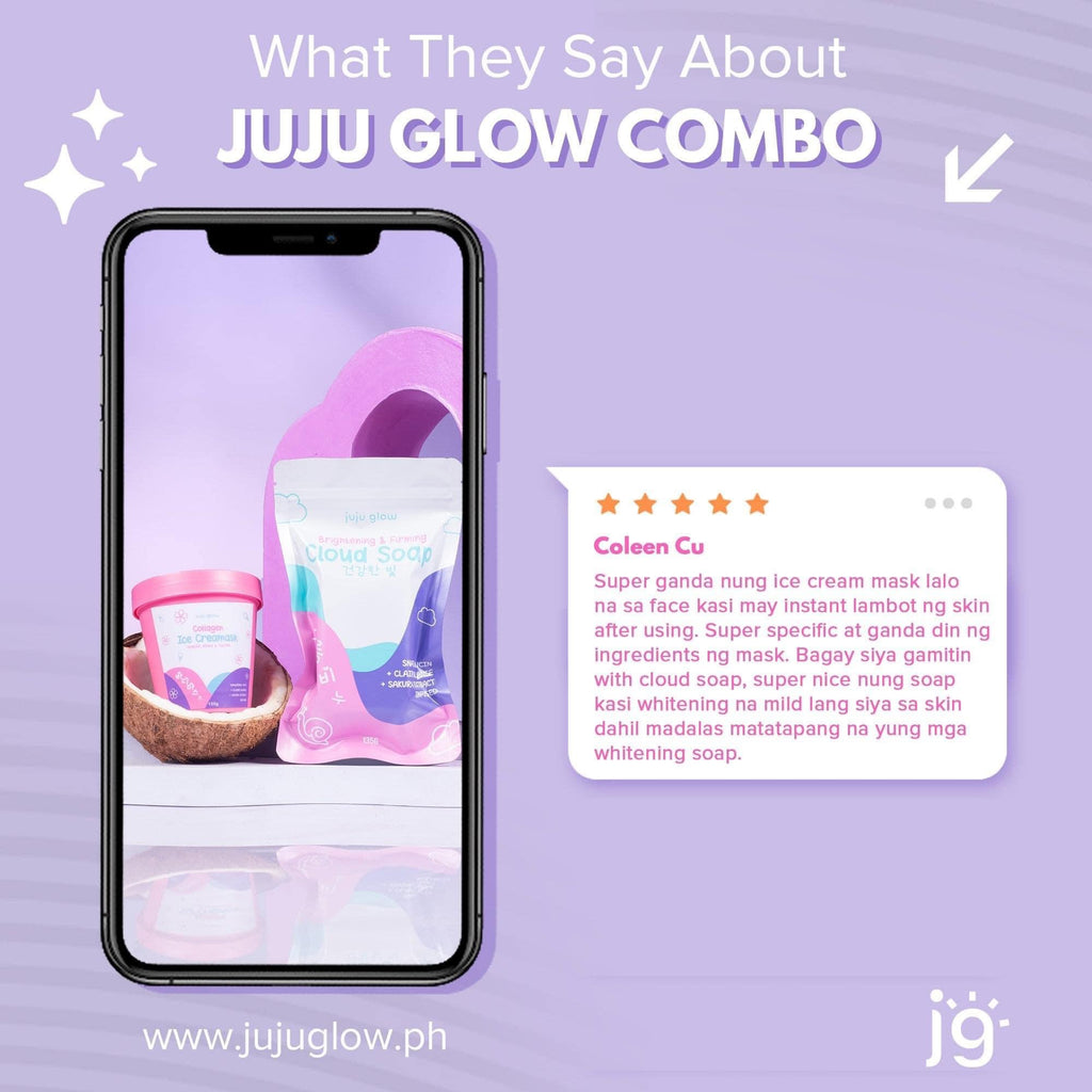 Juju Glow Ice Cream Mask 135g - La Belleza AU Skin & Wellness