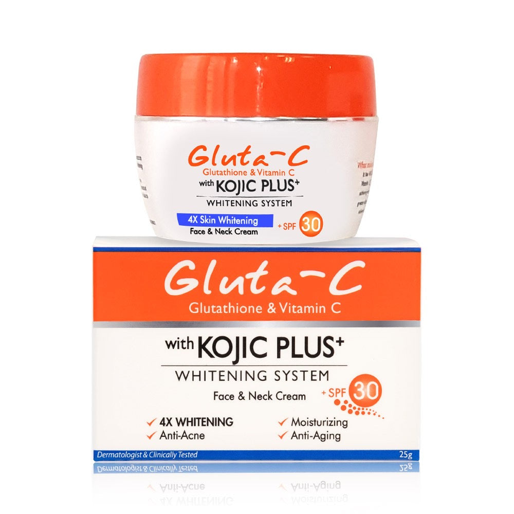 Gluta-C Kojic Plus+ Whitening Face and Neck Cream with SPF 30 25g - La Belleza AU Skin & Wellness