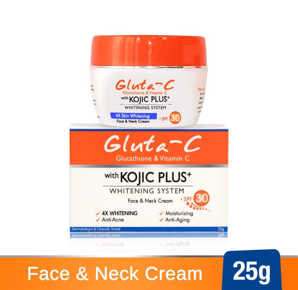 Gluta-C Kojic Plus+ Whitening Face and Neck Cream with SPF 30 25g - La Belleza AU Skin & Wellness