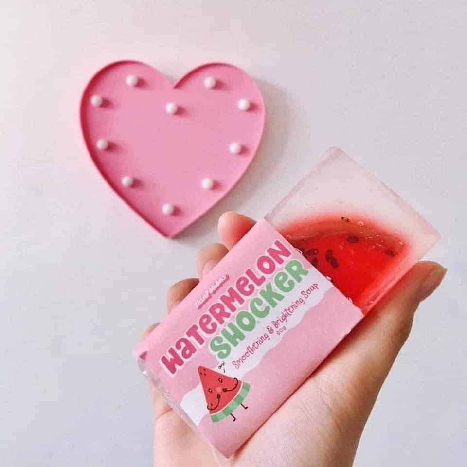SkinPotions Watermelon Shocker Soap - Anti-Acne & Brightening Soap 90g - La Belleza AU Skin & Wellness